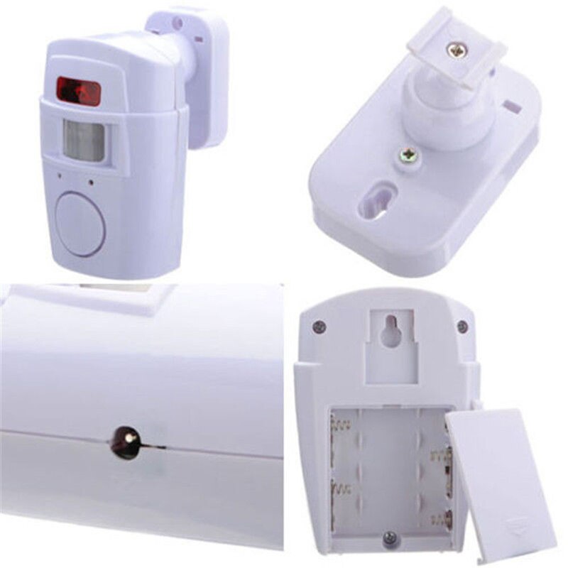 2 Remote Controller Wireless Home Security Motion Sensing Alarm Security Device with Remote Control for Garden Sheds Garage PR