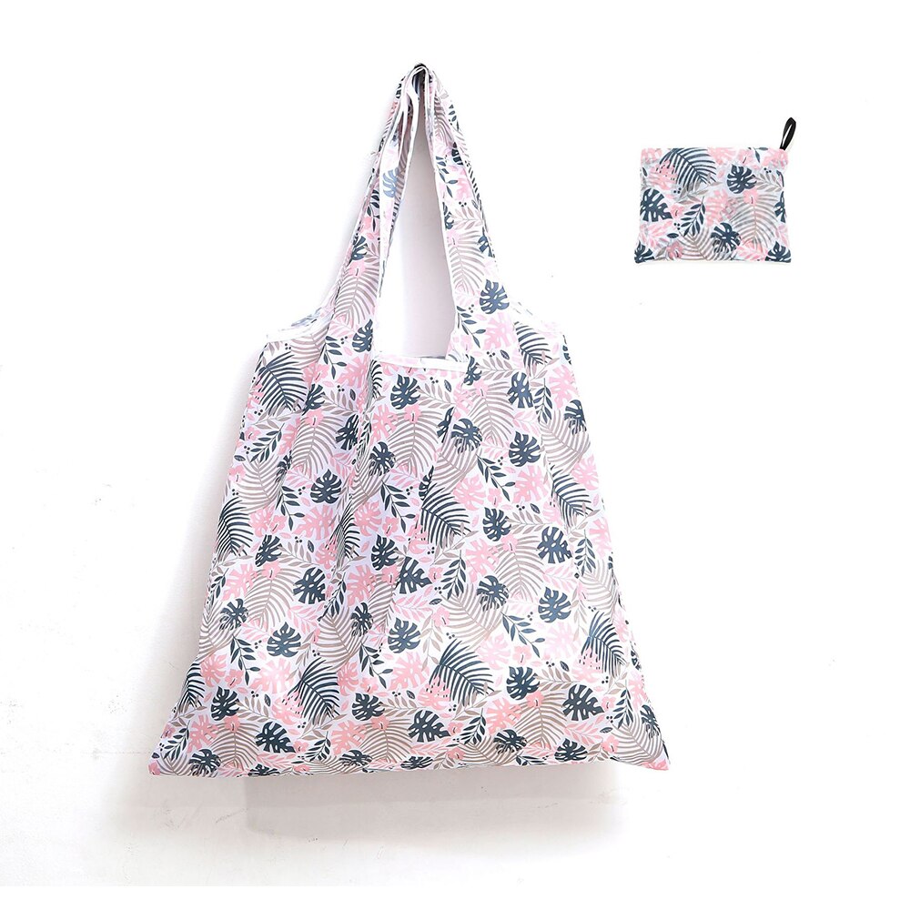 Reusable Eco-Friendly Grocery Foldable Shopping Bags Women Large Size Premium Slight Duty Folding Tote Bag With Handle: J