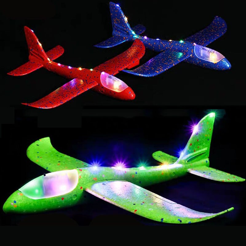 48CM Manual Throwing Foam Aircraft Manually Launching Aircraft Toys Educational Model Toys Children&#39;s Outdoor Sports Games Toys