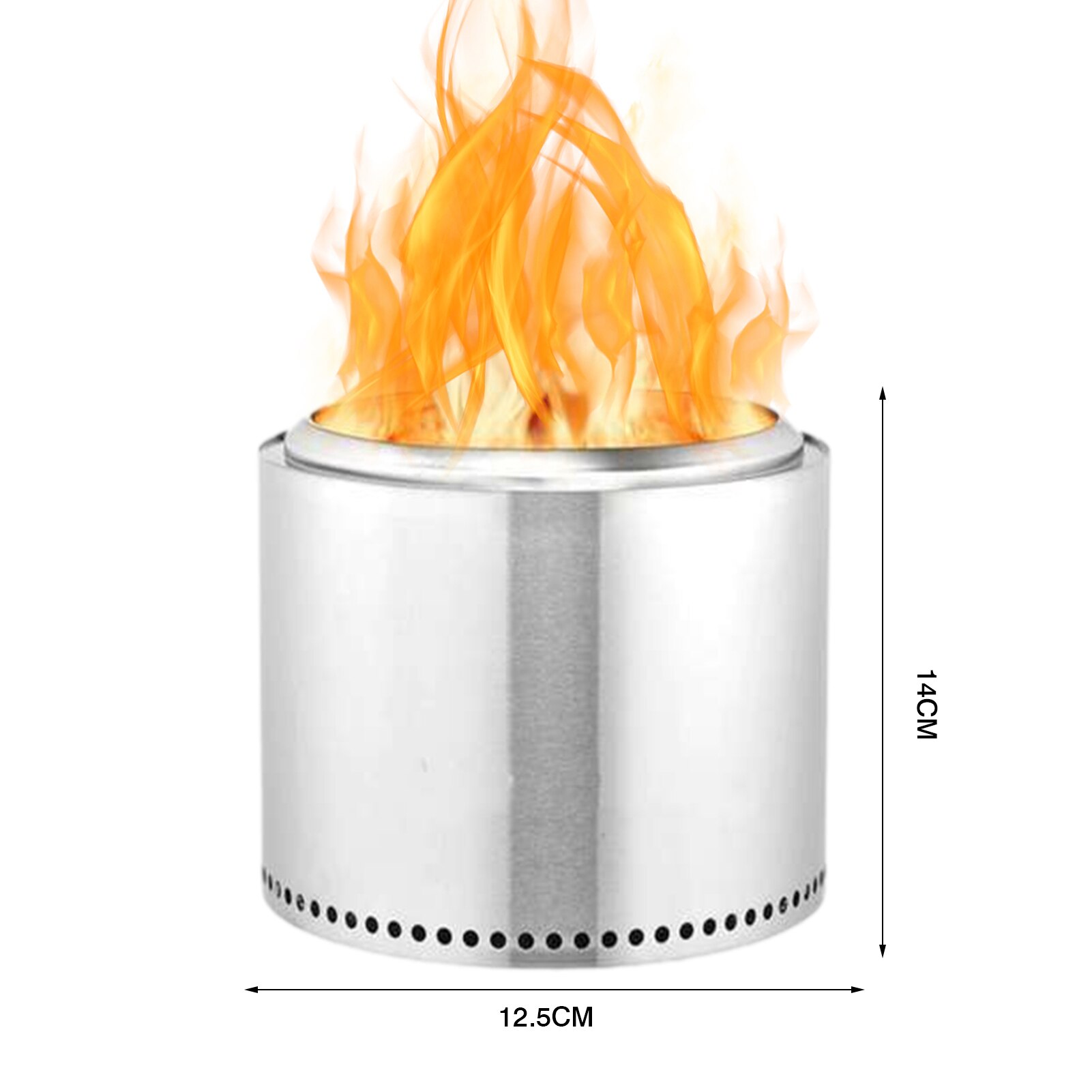 Stainless Steel Winter Heating Stove Suitable For Indoor, Camping, Charcoal Outdoor Wood Stove Portable Grilling Stove