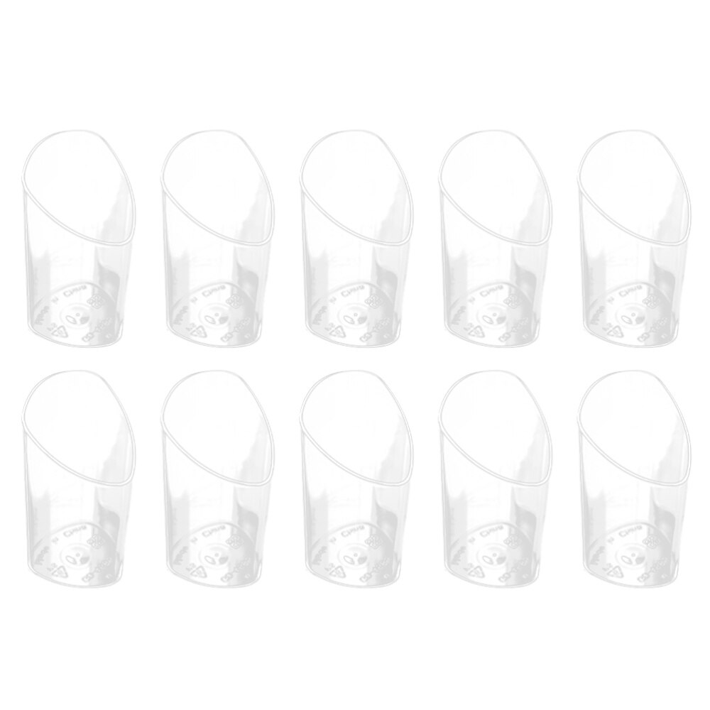 50pcs 80ml Mini Dessert Cups Clear Slanted Parfait Appetizer Cup Jelly Pudding Mousse Cup: Default Title