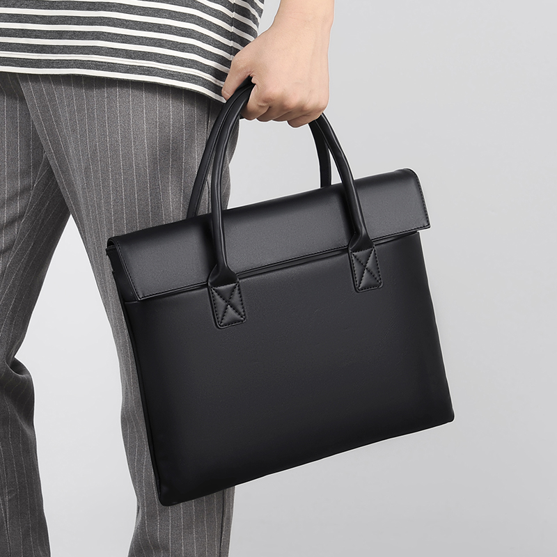 Large Capacity Laptop Bag - Stylish and durable briefcase with multiple compartments for daily essentials and laptop accessories