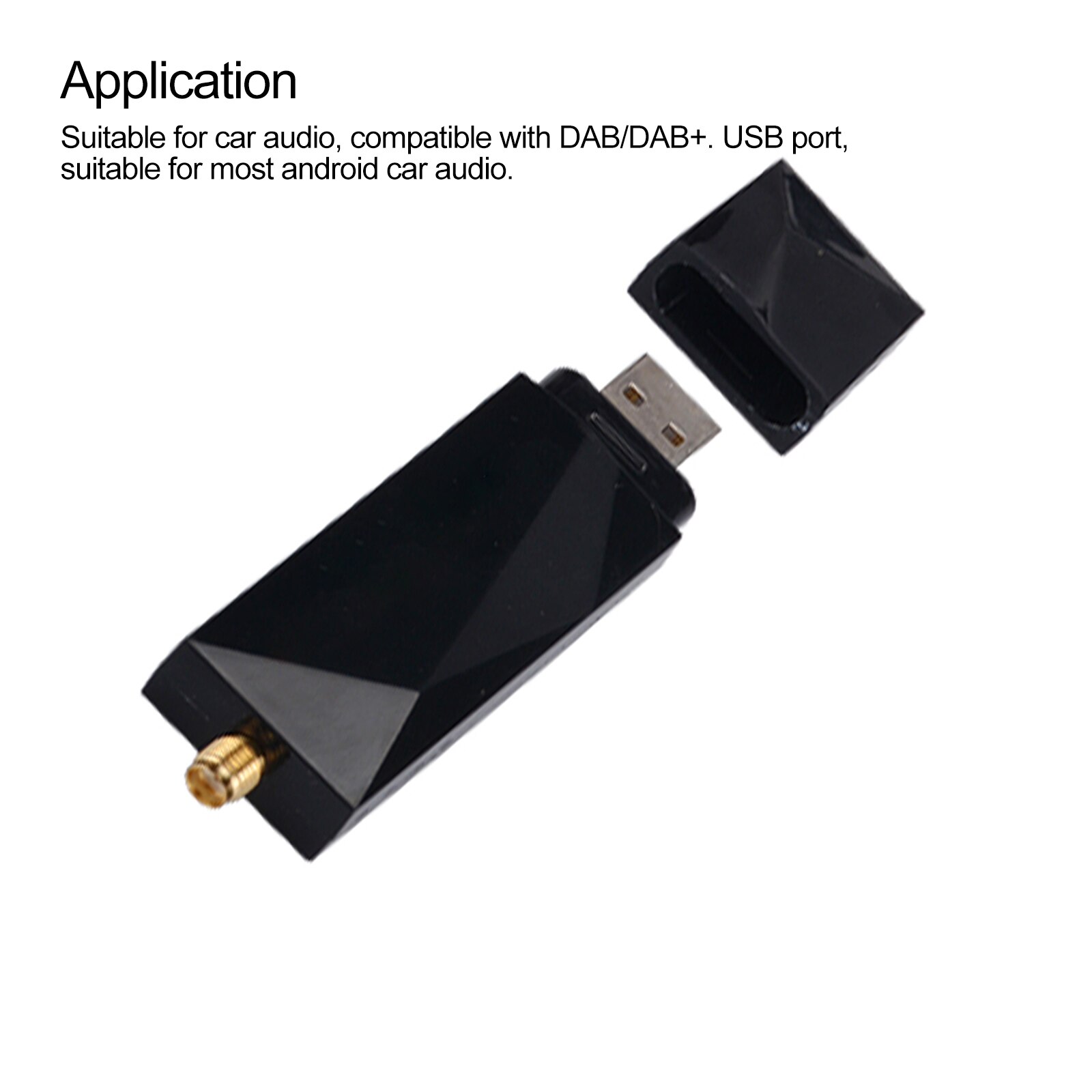 Durable Car Digital Audio Broadcast Receiver DAB+ Box Radio Receiver Adapter Portable Audio Broadcast Signal Adapter for Europe