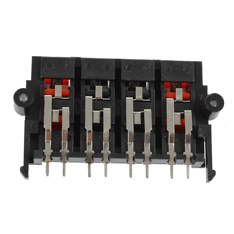 2Pcs 64x40x20mm 8 Positions Push in Jack Spring Load Speaker Terminals