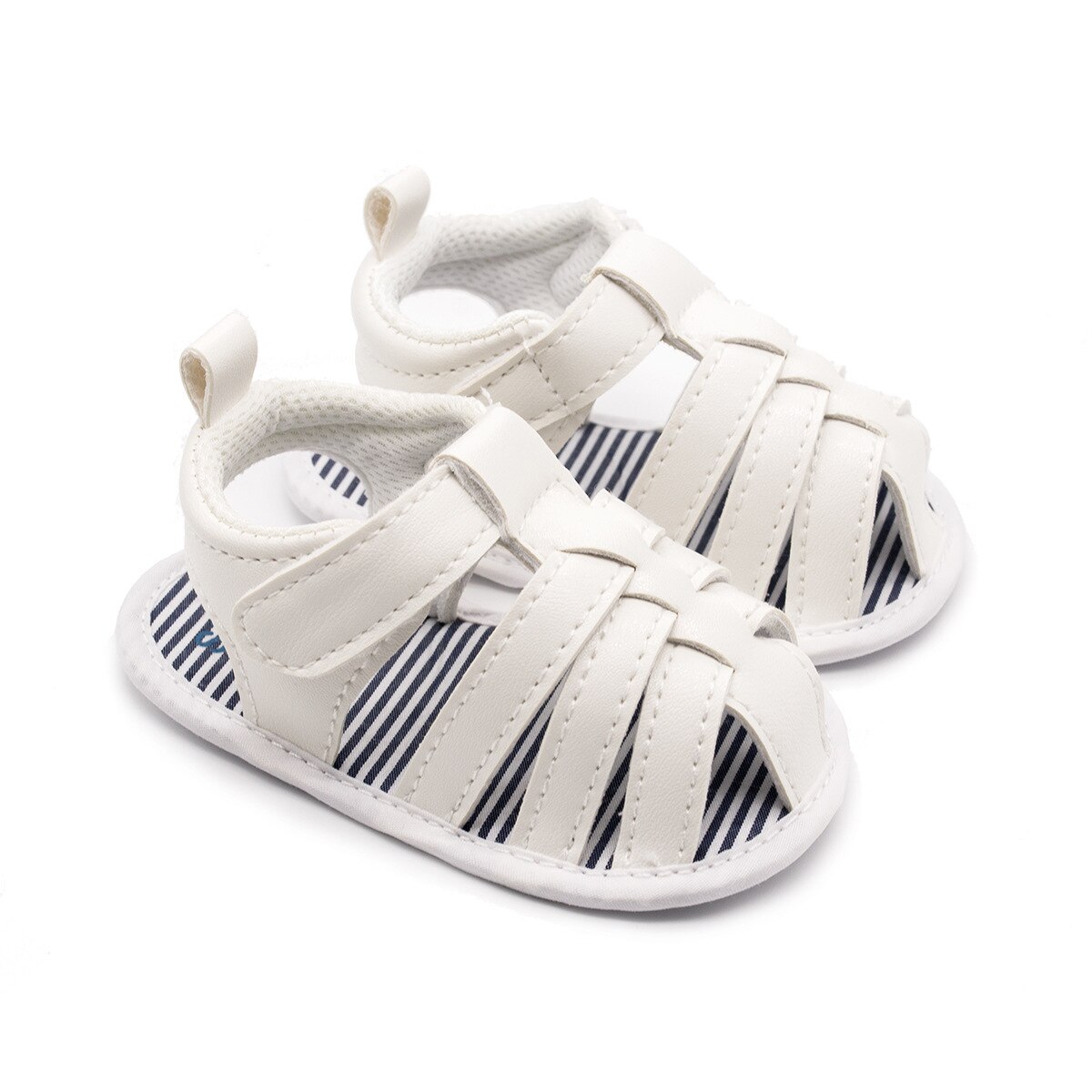 Baby sandalen schattige kleur baby jongen zomer schoenen 0-12m: Wit / 1