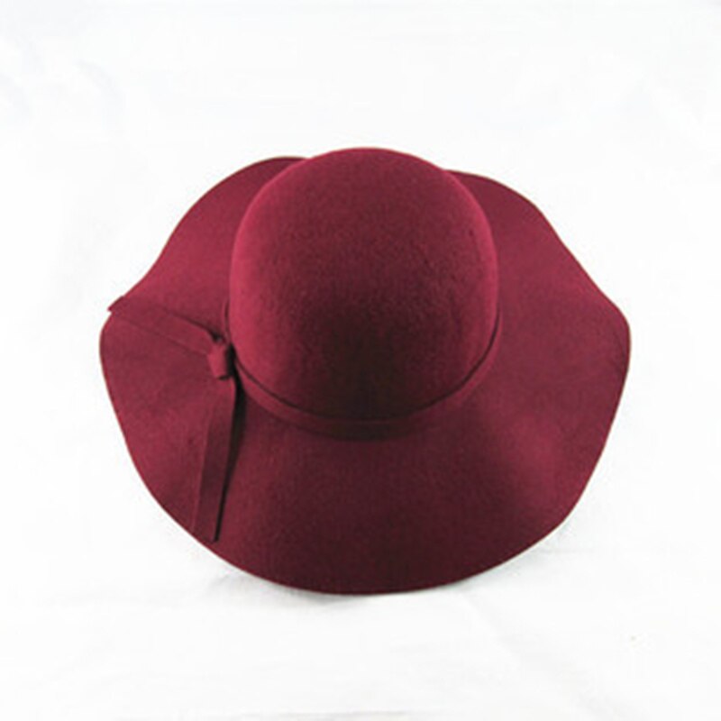Vintage Retro Kids Kind Jongen Meisje Hoeden Fedora Polyester Vilt Samenpersbare Wide Brim Cloche Floppy Zon Strand Cap