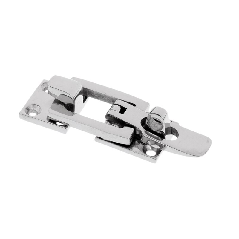 2Pcs 316 Stainless Steel Lockable Latch Marine Boat Door Lock Latch Anti-Rattle Fastener Clamp