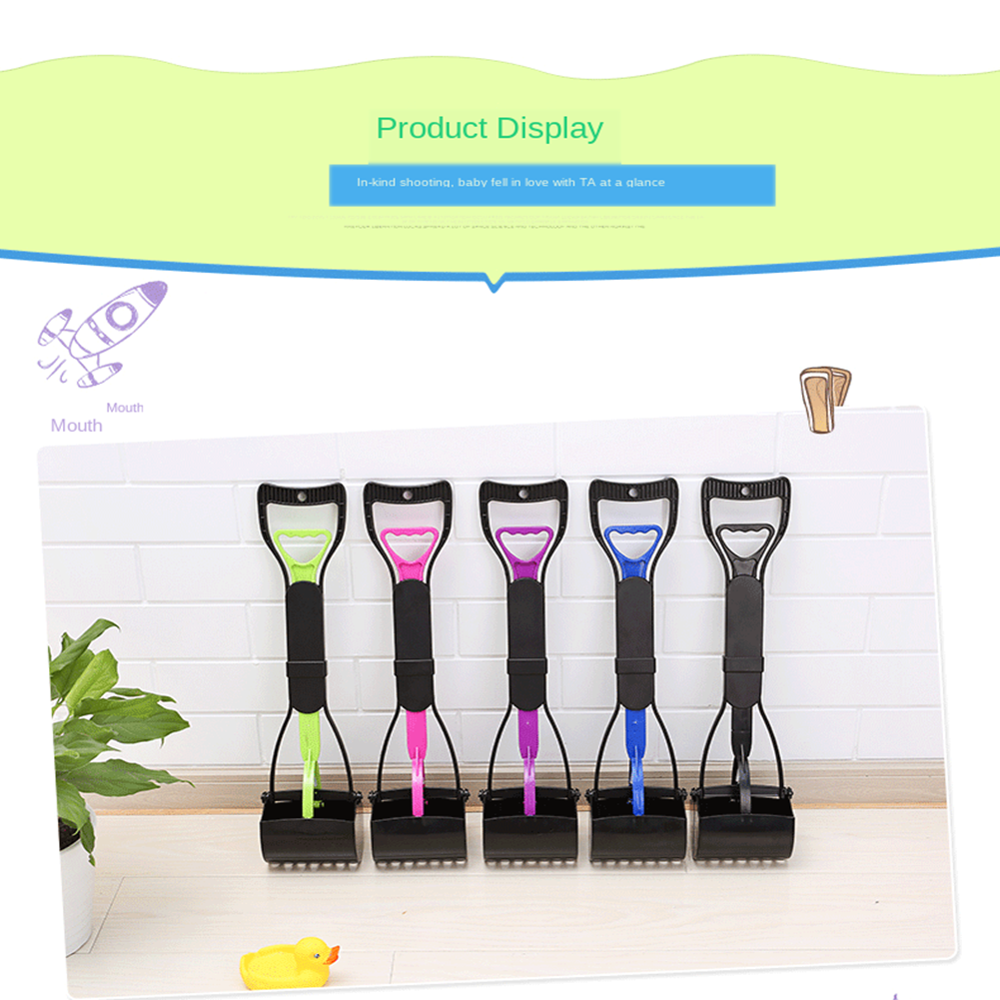 Dog Poop Scoop Dog Paddle Dog Shovel Poop Pickup Toilet Hygiene Accessory Dog Pickup Clip Cleaning Shovels Handle Clean Tool