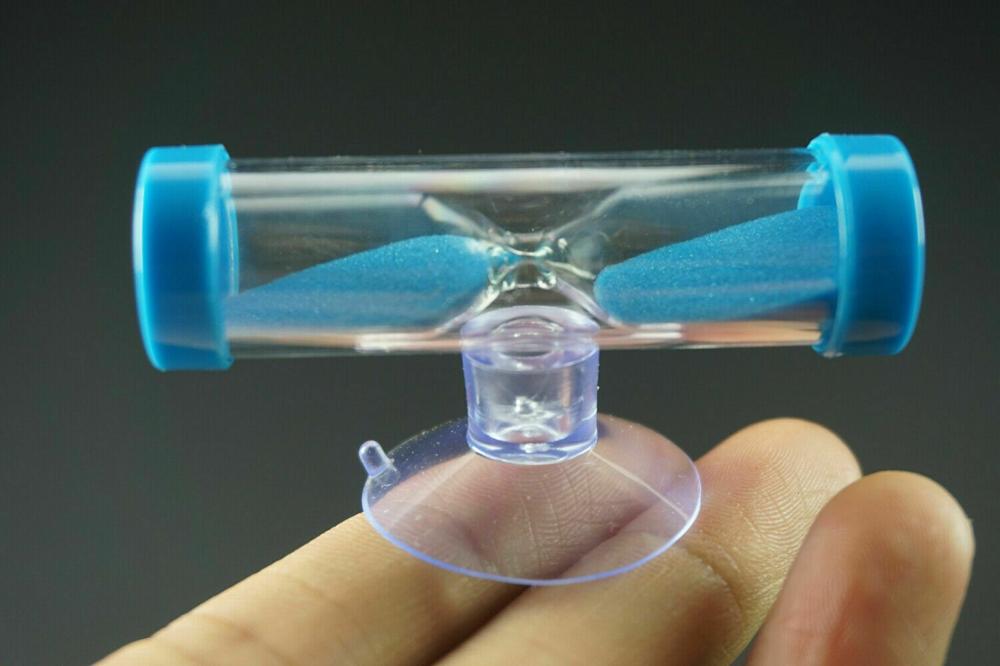 Sablier pour le brossage des dents, minuterie de douche avec ventouse, 2 pièces