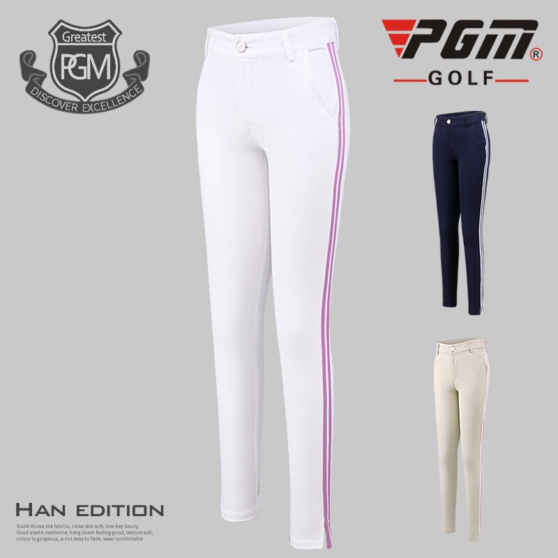 Pgm golfbukser dame lange bukser elastiske lige bukser golf træningsbeklædning åndbare sportsbukser str. xs~xl