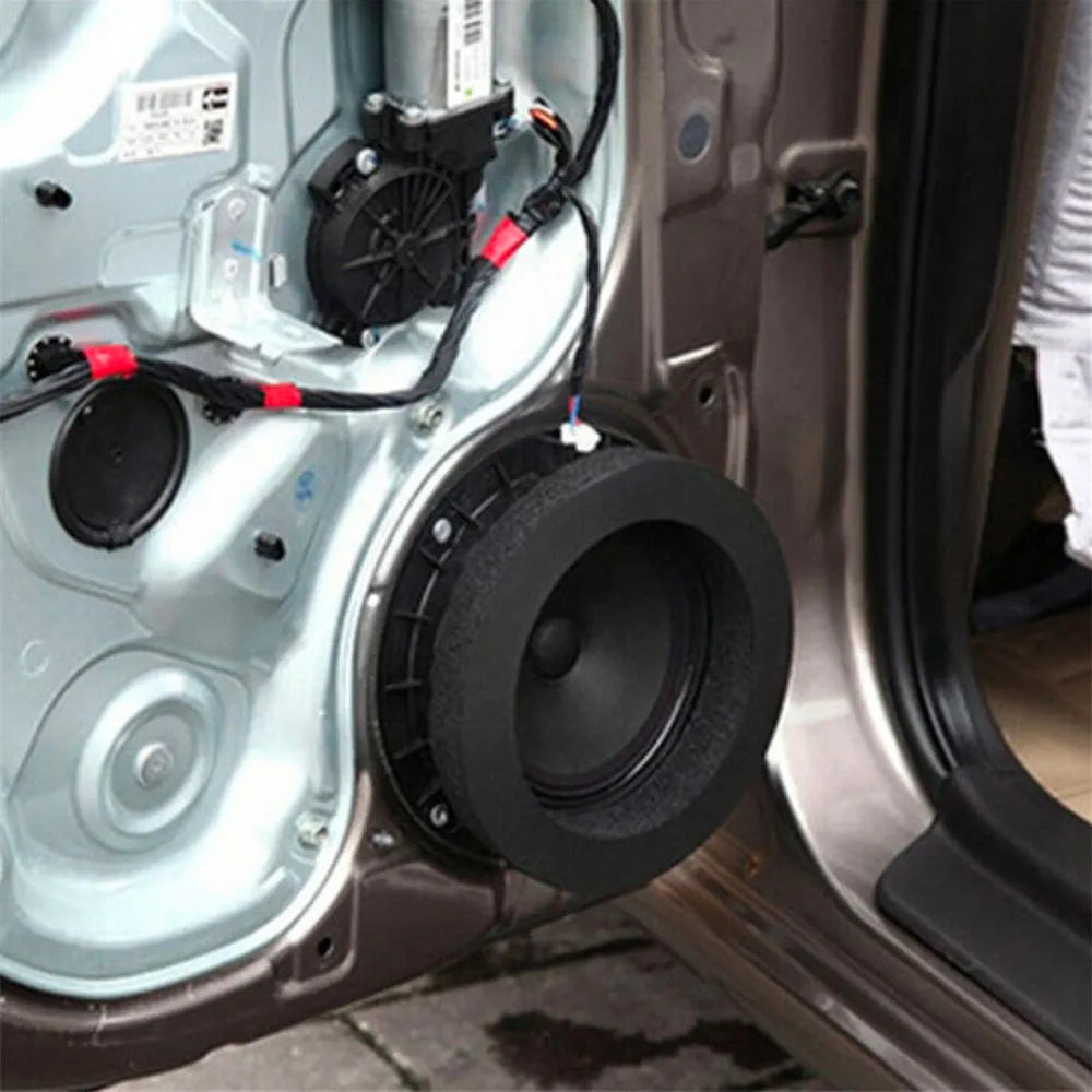 4/5/6.5 Polegada alto-falante do carro anel de isolamento acústico algodão baixo porta guarnição à prova de som acessórios interiores automóveis espuma universal