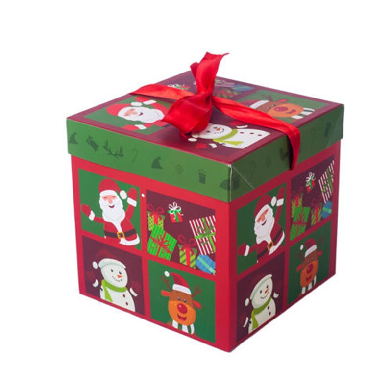 Christmas Eve Treats Xmas Box Made By Elves Elf Father Christmas Santa Case Party Ornament Decor: B / 10cm