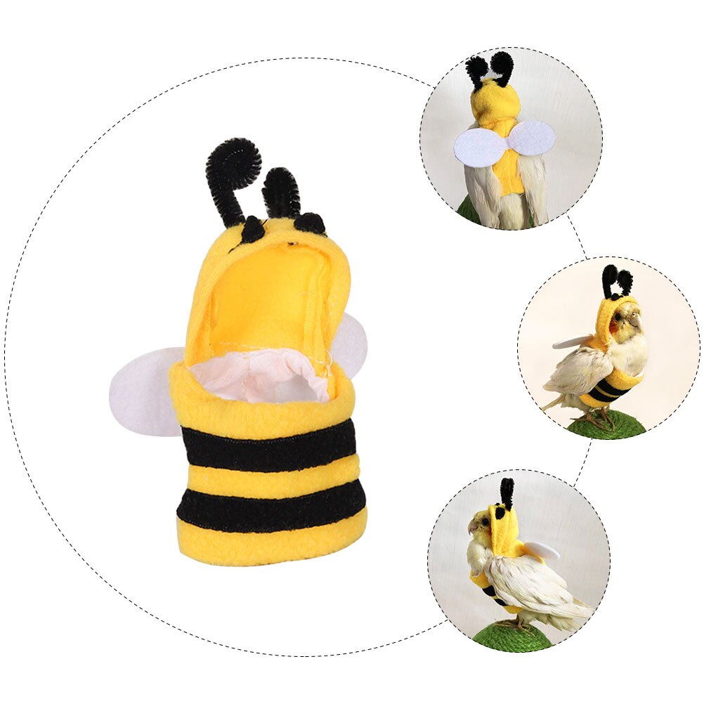 2pcs Warm Bird Clothing Small Parrot Clothing Parrot Clothes Polyester Bird Costume