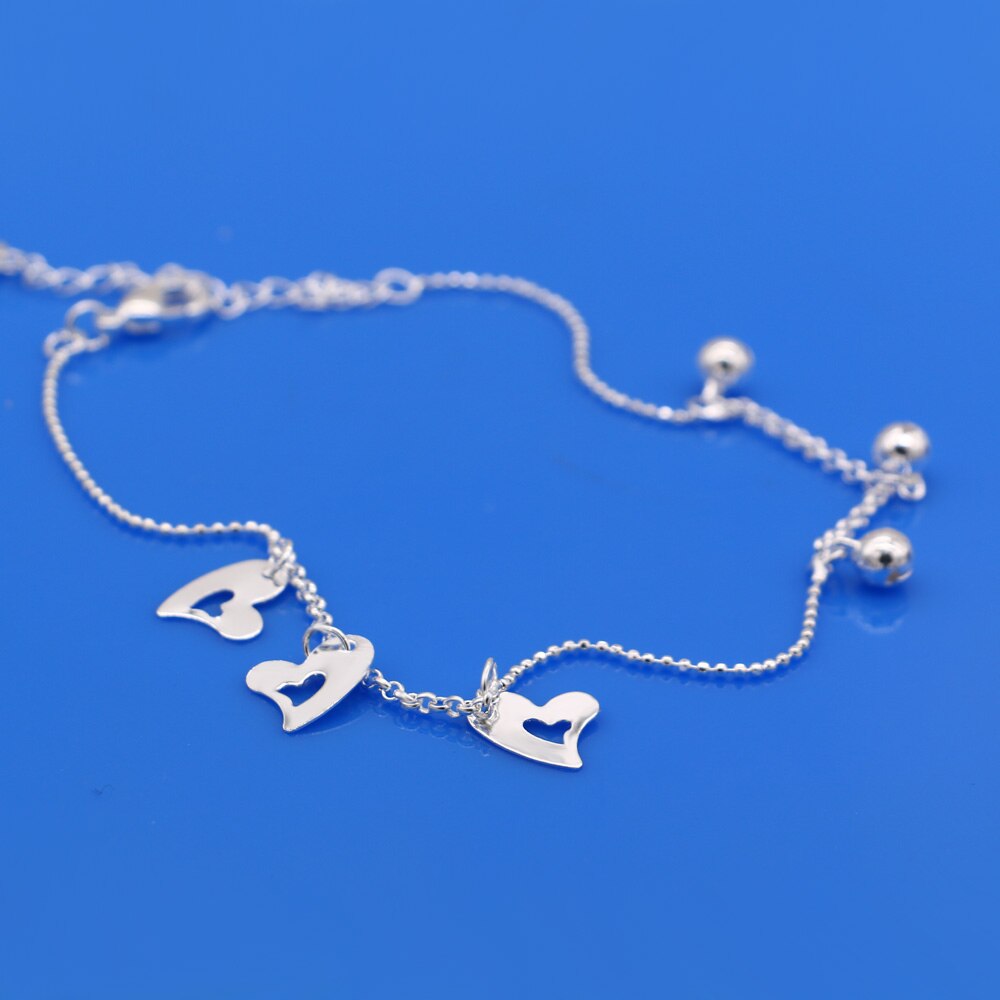 Neue mädchen 925 Sterling silber fußkettchen sommer beliebte schmuck mädchen füße zubehör echt silber kette nicht verblassen geburtstag präsentieren
