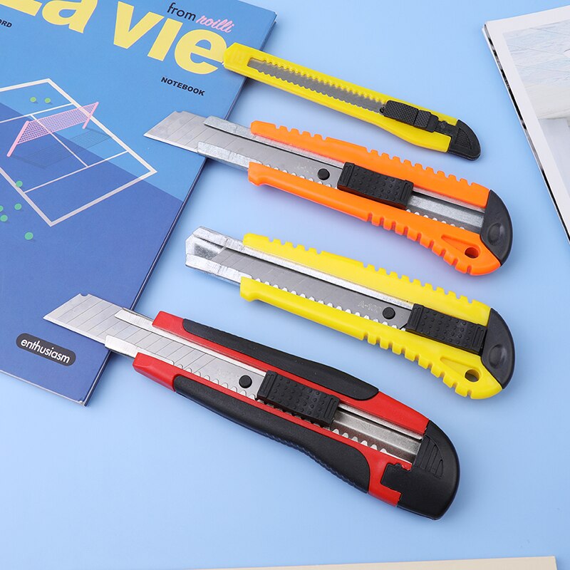 LMDZ Cutter Large Size Utility Knife Auto-lock Paper Cutter with Spare Blade School and Office Stationery Tools