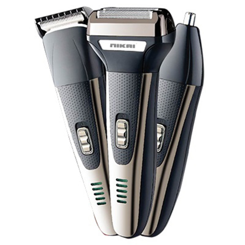3in1 Scheerapparaat Kit Nat Droog Scheerapparaat Voor Mannen Oplaadbare Elektrische Scheerapparaat Hair Facial Body Scheren Machine Multifunctionele