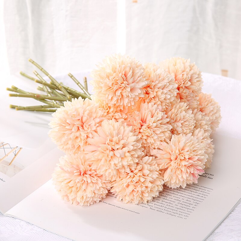 3/5Pcs Hortensien Künstliche Blumen Bouquet Für Home Schlafzimmer Dekor Hochzeit Dekoration Handwerk Vasen Blume Anordnung Zubehör