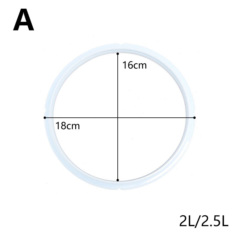 Afdichting Ring 16 18 20 22 24Cm Snelkookpannen Wit Silicone Rubber Pakking Afdichtring Snelkookpan Afdichtring keuken Tool: A 16cm