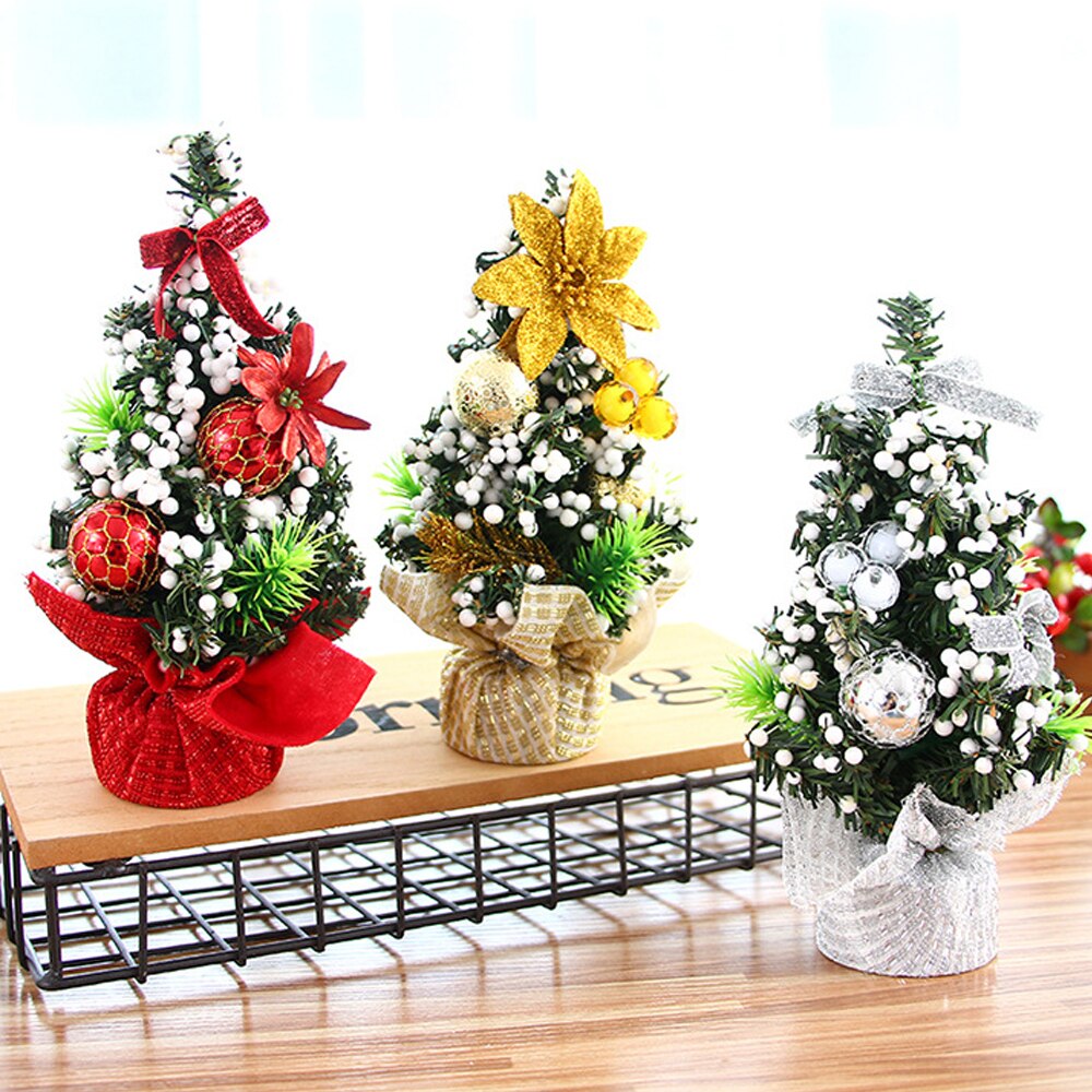 Mini sapin de noël 20cm, petit sapin de pin placé sur le bureau, décoration de maison, de noël pour enfants, nouvel an, Xma