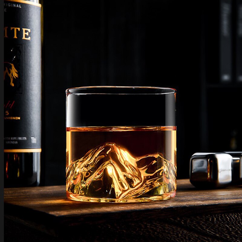 Japan 3D Berg Whiskey Glas Gletscher Altmodische Whiskey Felsen Gläser Whiskey-glas Wodka Tasse Wein Becher