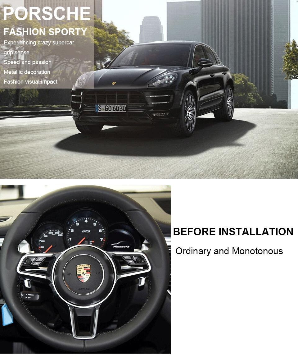 Extension de palette de changement de volant en aluminium, pour Porsche Panamera Macan Cayenne 718 911 Boxster, accessoires de voiture