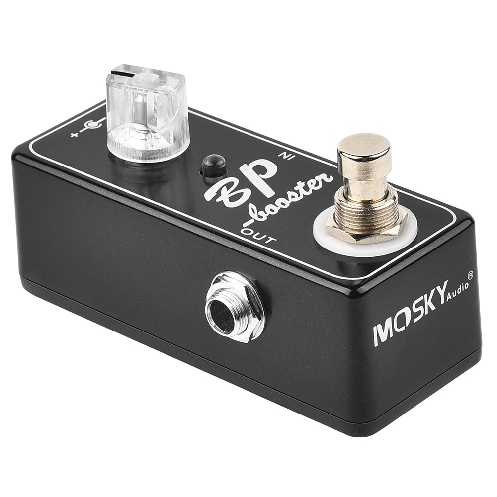 MOSKYaudio BP Booster Guitar Effect Pedal Processor Guitar Effect DIP Switches For Frequencies EQ Settings Guitar Accessories
