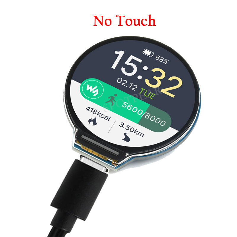 Raspberry Pi PICO RP2040 development board Onboard 1.28inch Round Touch LCD Display Screen / Accelerometer / Gyroscope Sensors: Bundle 1