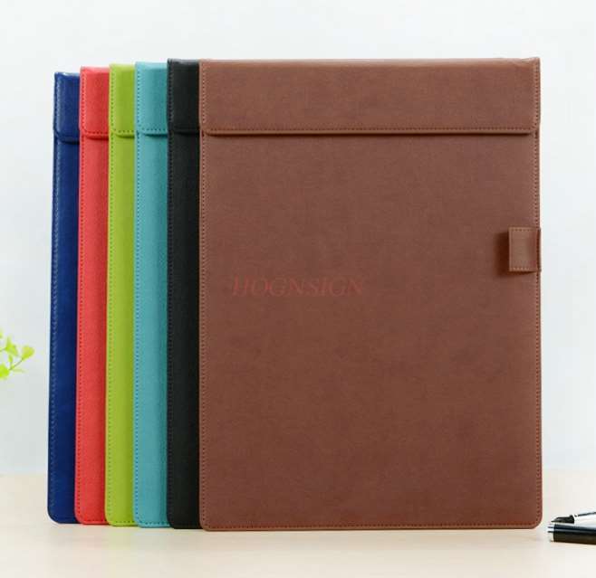 learning stationery A4 Clipboard Leather Writing Pad Clip Clip Signboard Office Plywood Stationery Writing Board