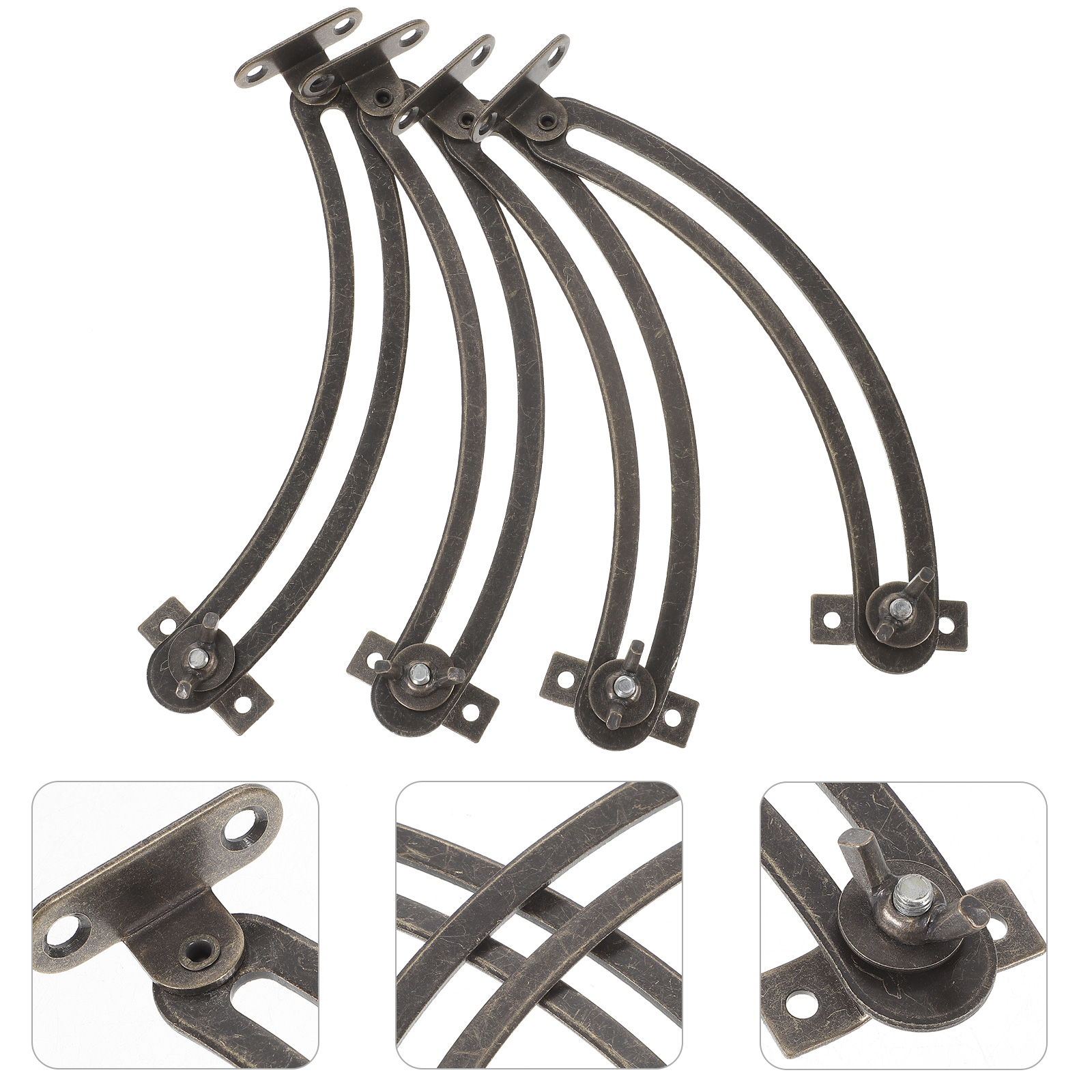 4-delige kast balk scharnieren soft close lift keukendeur kast ondersteuning demper apparaat meubels scharnier houten kist sieraden