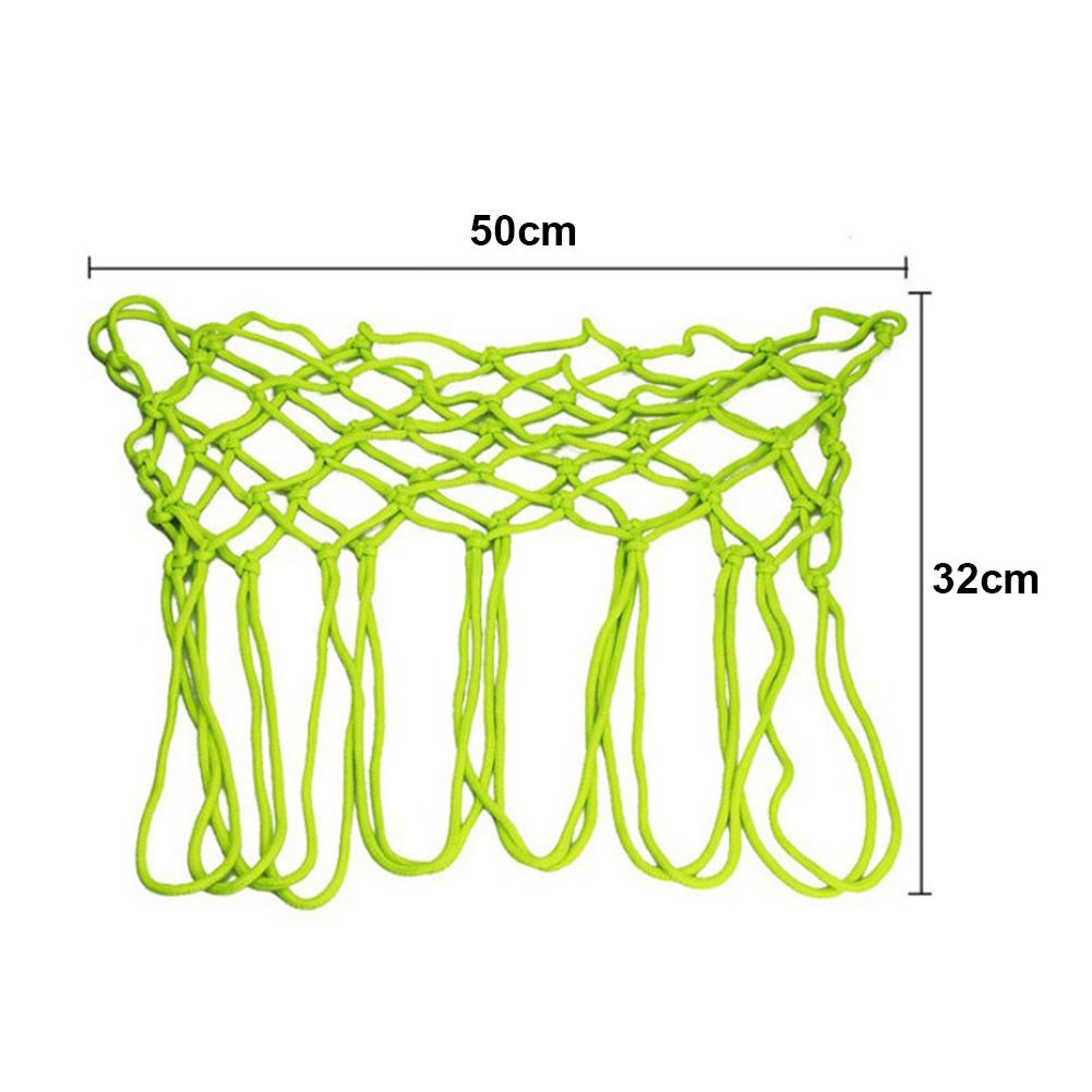 1pcs Shooting Training Basketball Net Green Luminous Basketball Net Backboard Ball Mesh Nylon Standard Basketball Hoop Net