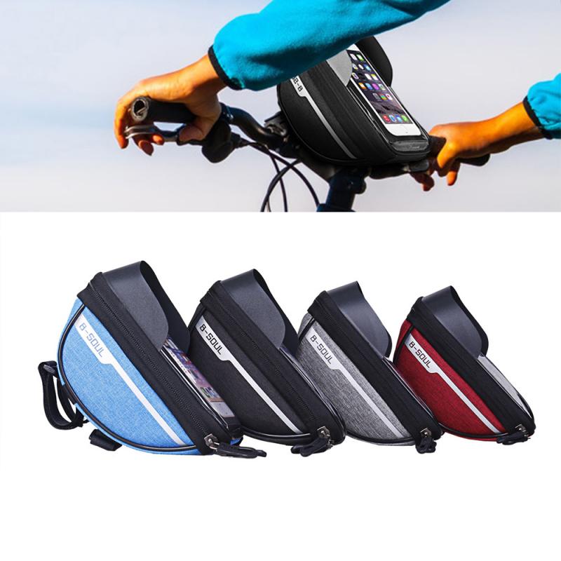 Draagbare Waterdichte Cycling Bike Fiets Voorframe Head Tube Stuur Mobiele Mobiele Telefoon Bag Case Telefoon Houder