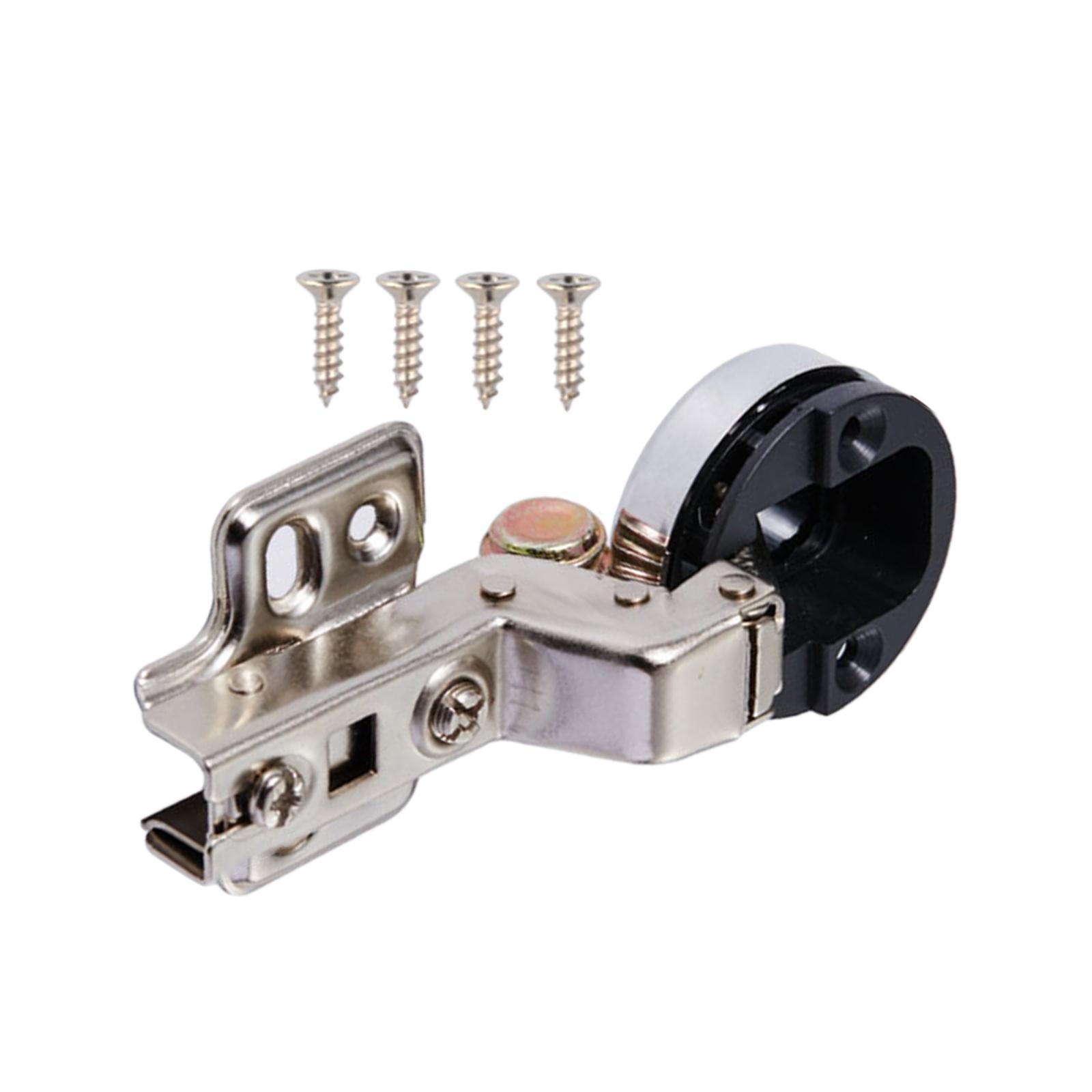 Glass Door Hinges, 35mm Hole Concealed Hinge, Practical, DIY Hinges, Steel Fixed Hinge: Gold