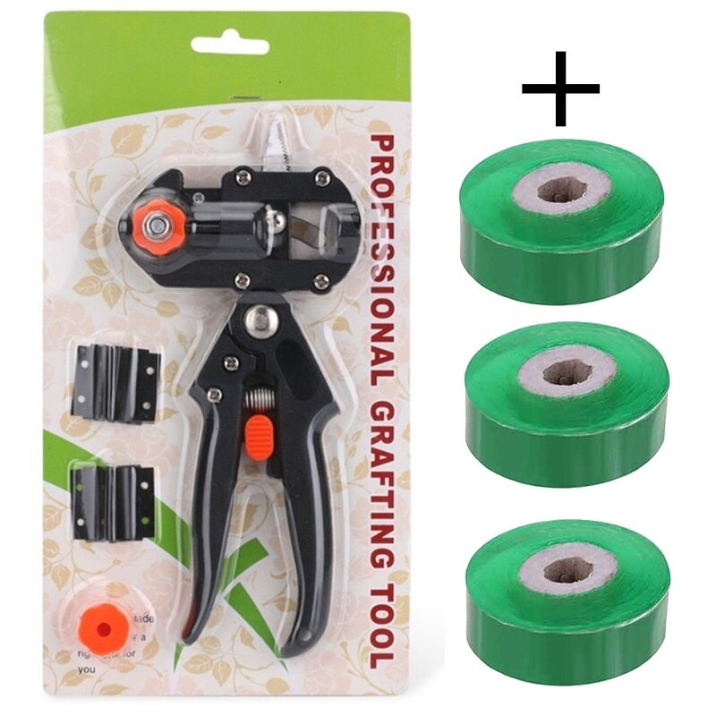 Grafting Pruner Garden Grafting Tool Branch Cutter Secateur Pruning Plant Shears Boxes Fruit Tree Grafting Scissor: Grafting set D