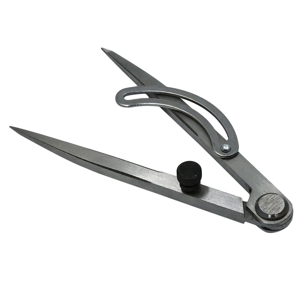 1 pçs medição espaçamento bússola ajustável artesanato de couro ferramenta rotativa ferramentas marcação couro scriber diy creaser ponto: 100mm