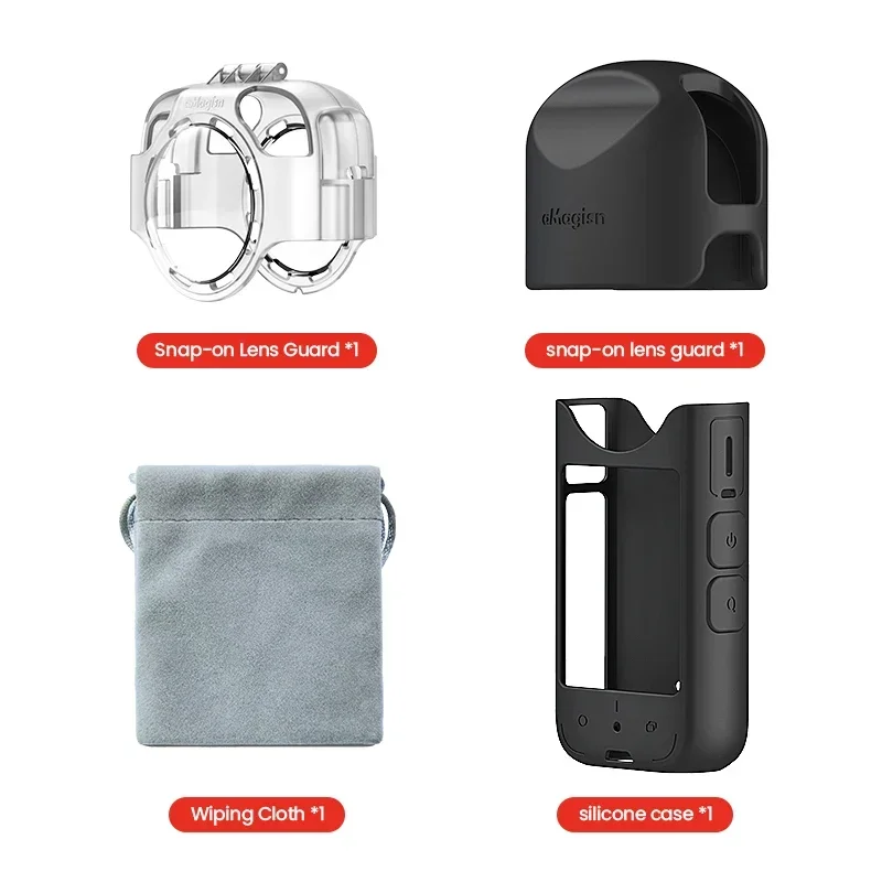 Anti-condens opklikbare lensbeschermer voor Insta360X3 Eenvoudige demontage en montage Insta360 actiecamera-accessoires: groene kleur