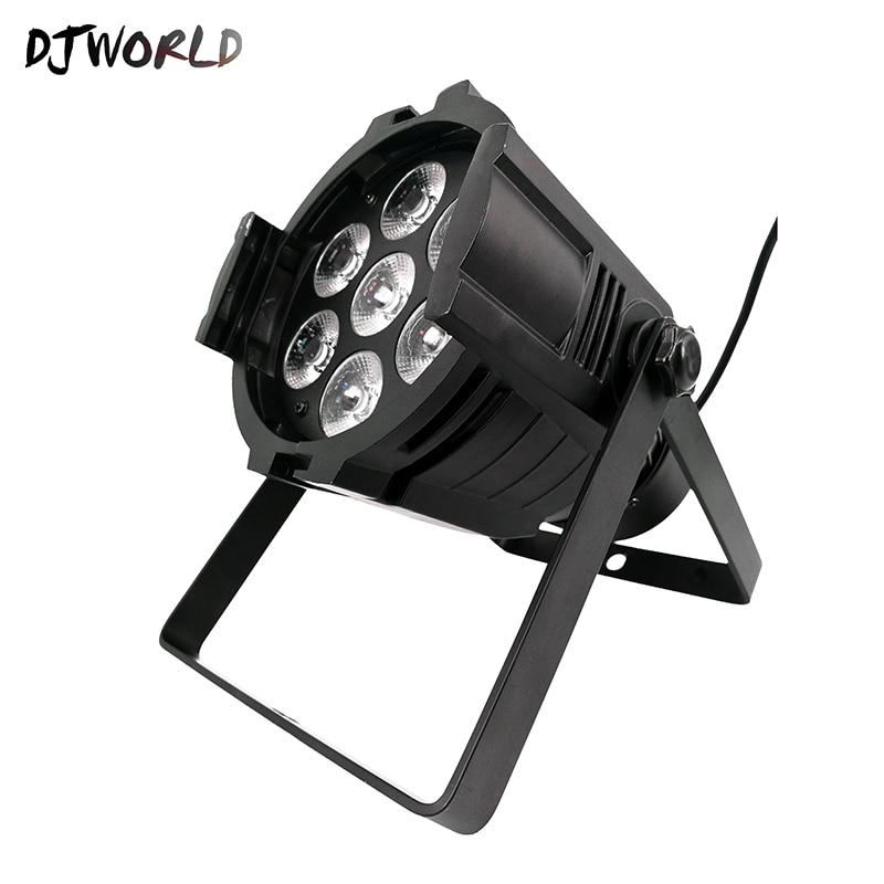 LED Kann Par 7x18W Licht Aluminium Hülse RGBWA + UV Dmx512 Bühne Lampe Beruf Für Party Hochzeit dmx Bühne Licht Gute Party