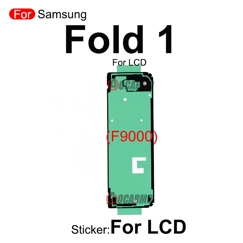 Para Samsung Galaxy Fold 1/Z Fold2/Z Fold3 Z Flip 5g F7000 F7070 F9000 F9160 F926 pegatina frontal LCD contraportada pegamento adhesivo: Rose Gold