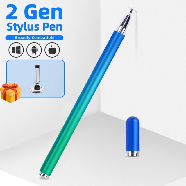 For iphone 11 Stylus Pen Universal Touch Tablet Screen Pen Capacitive Pencil For Notebook Drawing Writing For Samsung Android: Blue