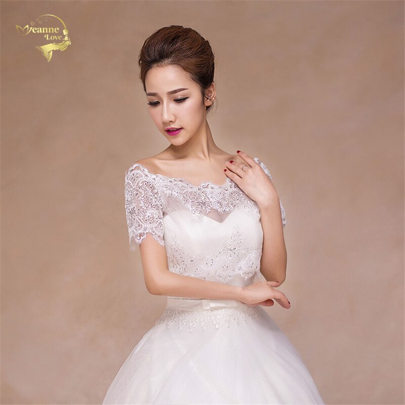 Elegante Elfenbein/verrotten Braut Spitze Bolero Funkelnden Kap Braut Jacke Sommer Zucken Frauen Schals Hochzeit Zubehör OJ33250