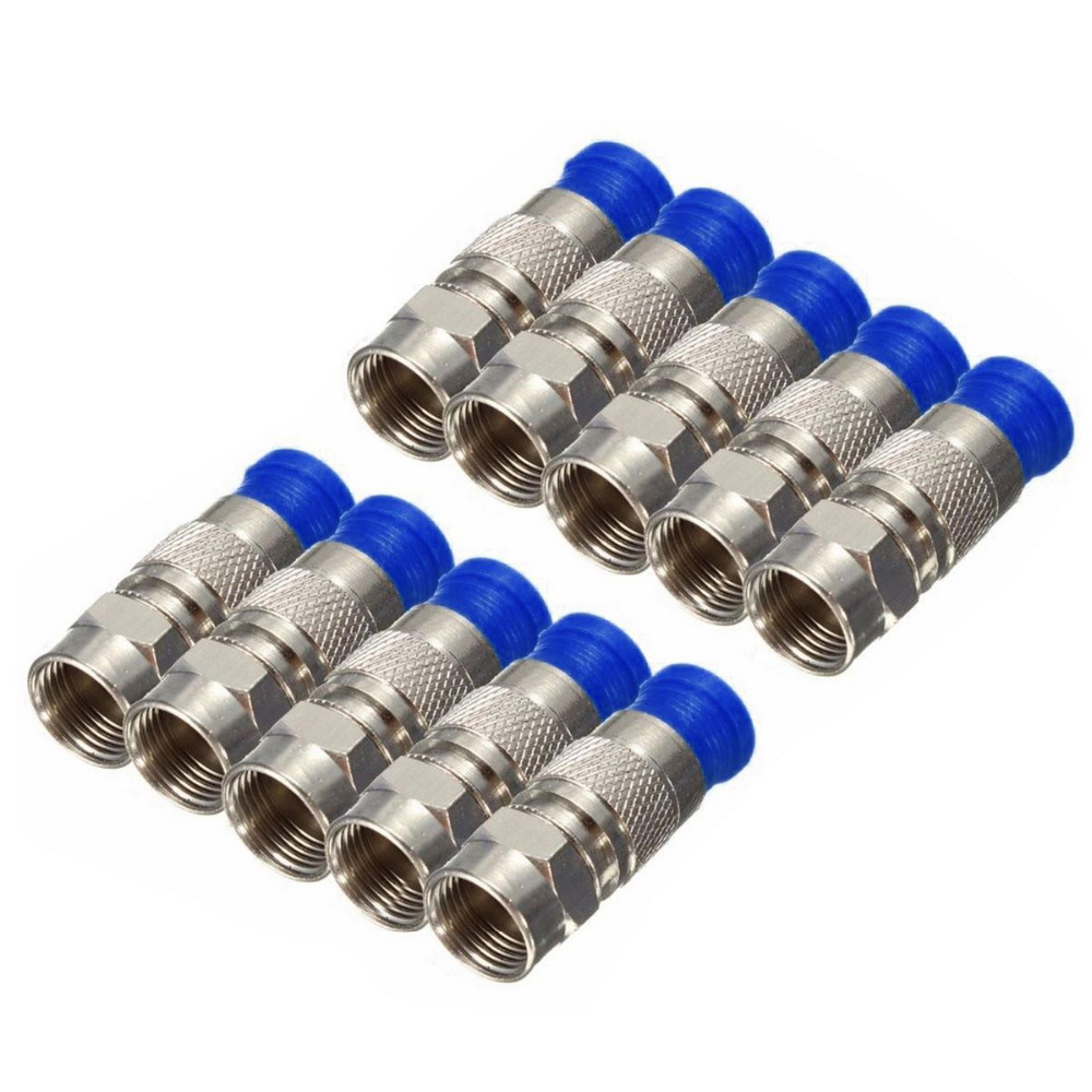 Wasserdicht RG6 Anschluss Kompression Koaxial Stecker Koaxialkabel Verbindung F Typ Conector RG6 Koaxial Kompression Werkzeug