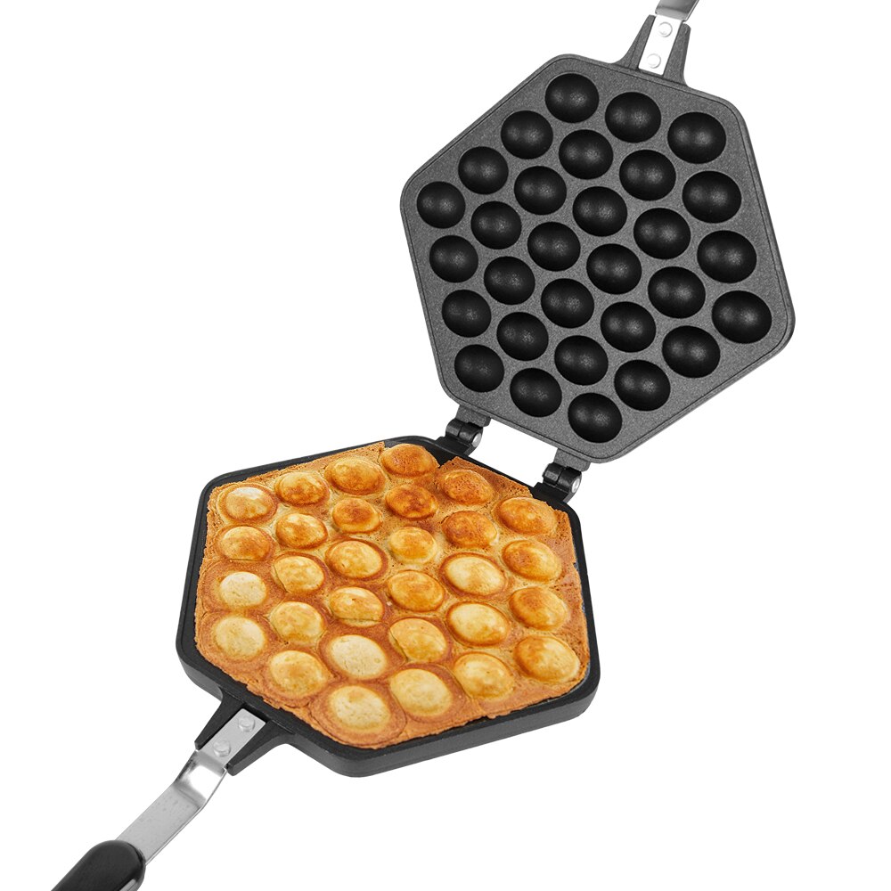 Aluminum Puff Cake Maker Mould Non-stick Coating DIY Muffins Plate Roller Eggettes Mold Egg Bubble Cake Baking Pan