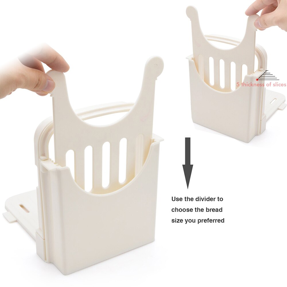 Expandable Bread Slicer Cutting Toast Guide Loaf Cutter Slicing Cut Tool
