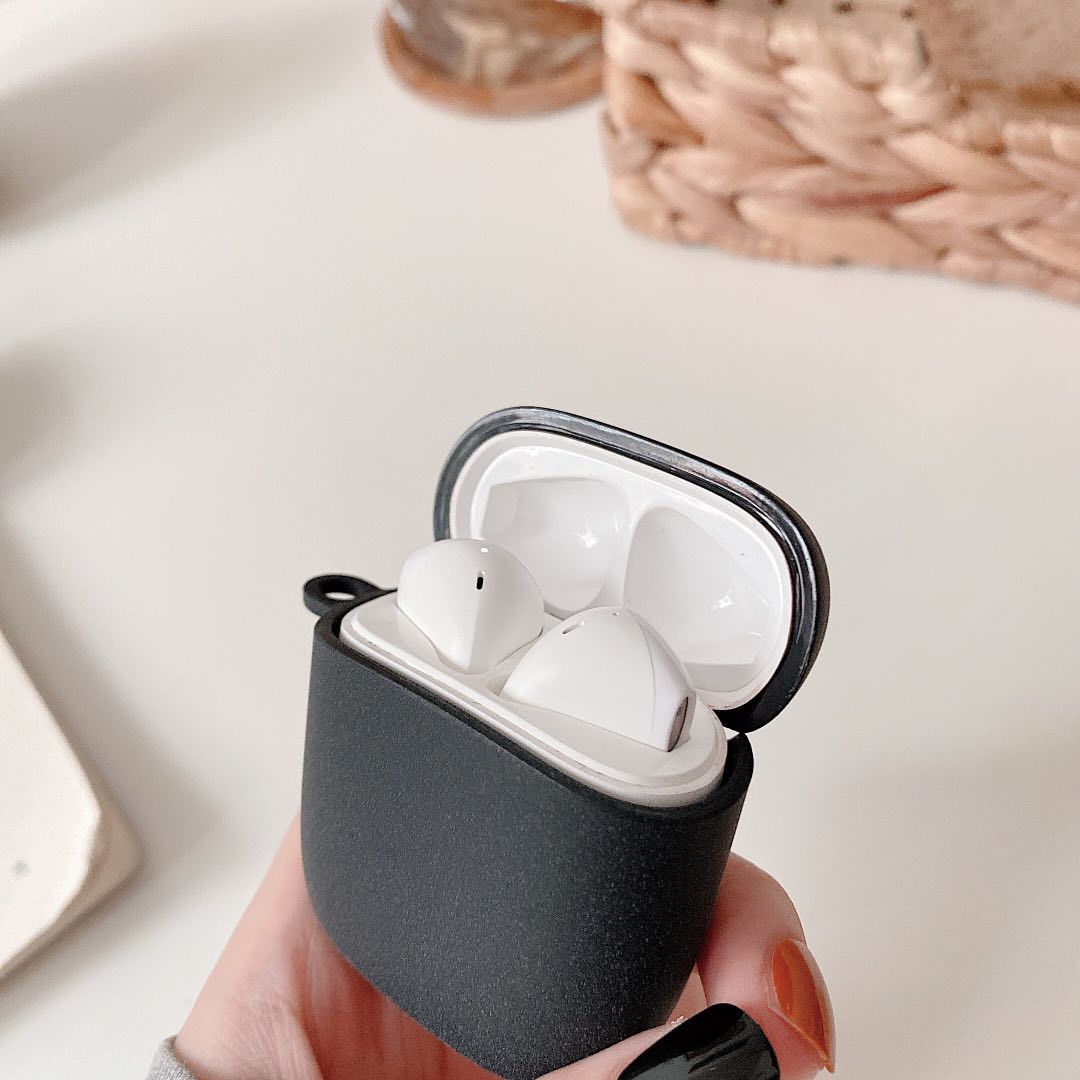Funda para auriculares Baseus W04 TWS, cubierta de auriculares mate de Color sólido a la para Baseus W04 Pro, carcasa dura para auriculares PC con gancho