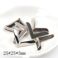 Metalowe narożniki robić książek Scrapbooking albumy ze zdjęciami menu zabezpieczenie narożników metalowe rzemiosła ozdoba diy 25x25x3mm 20 sztuk