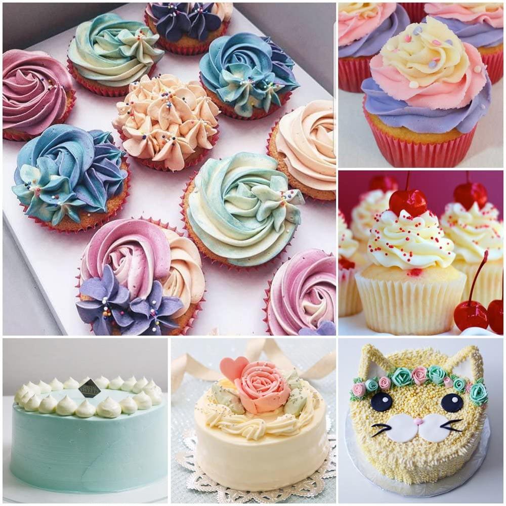 33/37/42Pcs Cake Gereedschap Icing Piping Tips Nozzle Set Cake Decorating Gereedschap Set Met Siliconen Patry tas Taart Schraper Bloem Nail