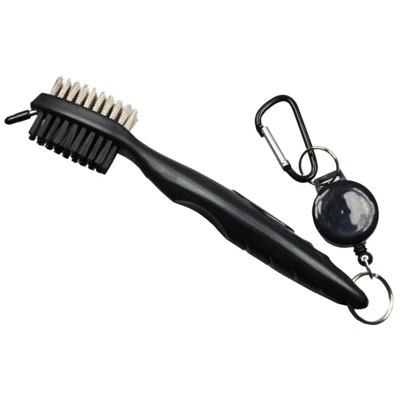 Golf Club Brush Groove Cleaner Met Intrekbare Zip-Lijn En Aluminium Karabijnhaak Cleaning Tools