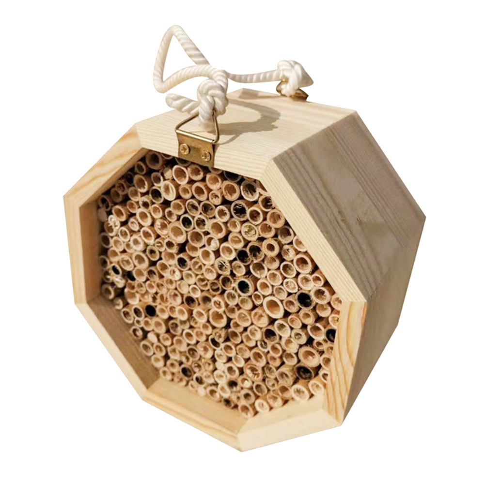 Strudy holdbart trærør bi bikube insekt hus parring kasse bi hotel haven biavl forsyning: Default Title