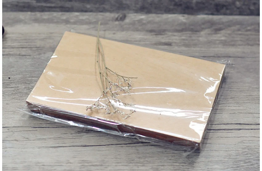 Puste kartki zaproszeniowe, kartki w stylu pocztówek, standardowe proste rogi, 9,5x14,5 cm, 50 arkuszy/zestaw, biały/kraft brązowy: żółty