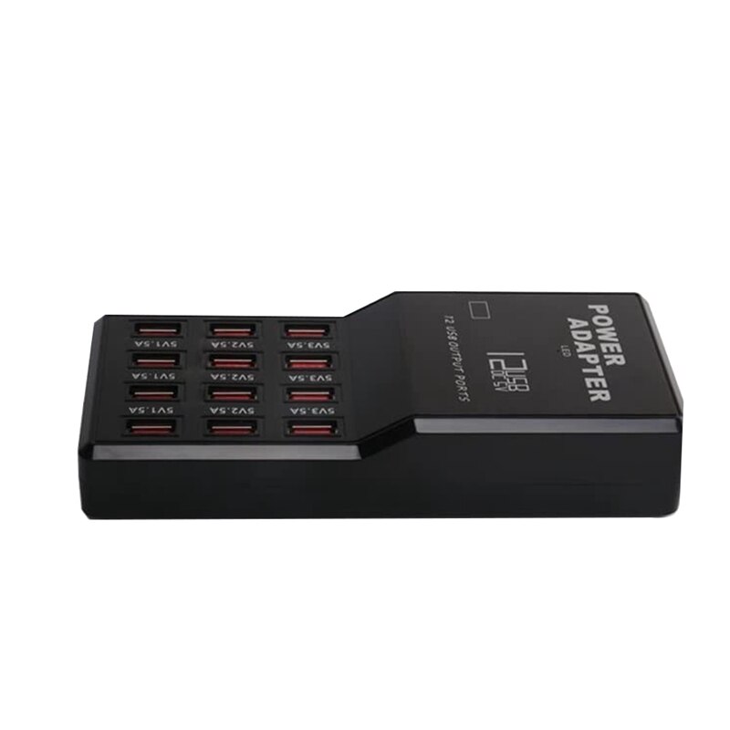 12 USB Port 60W/12A Multi USB Charger Multi-Port USB Charger for Phone Universal Multi Phones Charging Station UK Plug