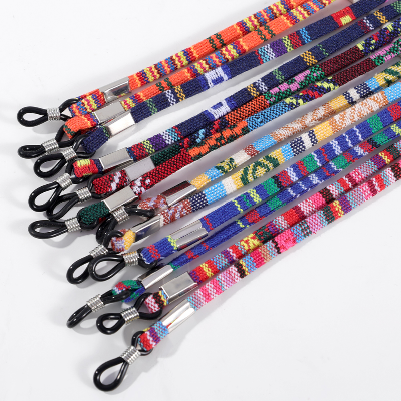 Bohemia Cotton Sunglasses Strap Eyeglass Chain Reading Glasses Chain String Holder Mask Neck Cord Eyewear Spectacles Necklaces